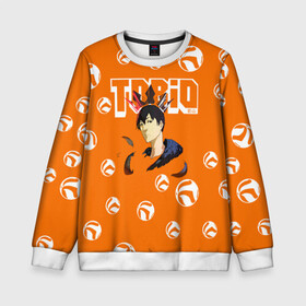 Детский свитшот 3D с принтом Тобио Кагеяма корона Haikyuu!! в городе Новоалтайск, 100% полиэстер | свободная посадка, прямой крой, мягкая тканевая резинка на рукавах и понизу свитшота | Тематика изображения на принте: 2 номер | anime | haikyu | haikyuu | king of the court | manga | аниме | волейбол | волейбольный клуб | кагеяма | король | король площадки | манга | мяч | старшая карасуно | тобио | хаику | хаикую