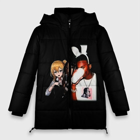 Женская зимняя куртка Oversize с принтом Gangsta kaguya в городе Новоалтайск, верх — 100% полиэстер; подкладка — 100% полиэстер; утеплитель — 100% полиэстер | длина ниже бедра, силуэт Оверсайз. Есть воротник-стойка, отстегивающийся капюшон и ветрозащитная планка. 

Боковые карманы с листочкой на кнопках и внутренний карман на молнии | chocolate bunny | kaguya | афро | любовь | молоко