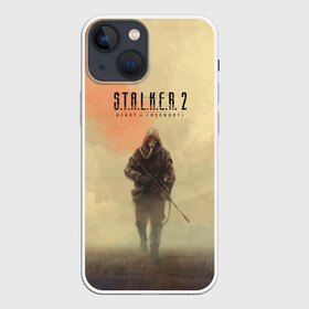 Чехол для iPhone 13 mini с принтом Сталкер одиночка в городе Новоалтайск,  |  | game | games | stalker | долг | зона | игра | игры | меченый | сердце чернобыля | сидорович | сталкер | сталкер 2 | хабар | чернобыль