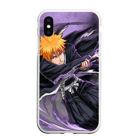 Чехол для iPhone XS Max матовый с принтом ИЧИГО в городе Новоалтайск, Силикон | Область печати: задняя сторона чехла, без боковых панелей | Тематика изображения на принте: anime | bleach | magna | аниме | блич | ичиго | курасаки ичиго | манга | пустой