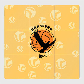 Магнитный плакат 3Х3 с принтом Старшая школа Карасуно Haikyu! в городе Новоалтайск, Полимерный материал с магнитным слоем | 9 деталей размером 9*9 см | anime | haikyu | haikyuu | karasuno | karasuno high | manga | аниме | волейбол | волейбольный клуб | ворон | вороны | карасуно | крылья | лого | логотип | манга | надпись | птица | старшая школа | хаику | хаикую
