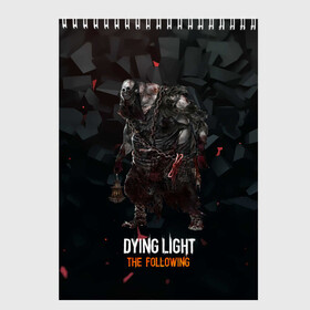 Скетчбук с принтом Dying light зомби в городе Новоалтайск, 100% бумага
 | 48 листов, плотность листов — 100 г/м2, плотность картонной обложки — 250 г/м2. Листы скреплены сверху удобной пружинной спиралью | Тематика изображения на принте: dying light | аномалия | зараженный | монстр | мутант | ужасы | урод | хоррор