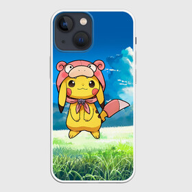 Чехол для iPhone 13 mini с принтом Пикачу на природе в городе Новоалтайск,  |  | anime | picachu | pikachu | аниме | милый | пика | пикачу | покебол | покемон