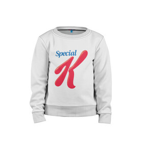 Детский свитшот хлопок с принтом special k merch Essential в городе Новоалтайск, 100% хлопок | круглый вырез горловины, эластичные манжеты, пояс и воротник | kpop | special k merch essential | корейская попо музыка