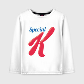 Детский лонгслив хлопок с принтом special k merch Essential в городе Новоалтайск, 100% хлопок | круглый вырез горловины, полуприлегающий силуэт, длина до линии бедер | kpop | special k merch essential | корейская попо музыка