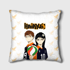 Подушка 3D с принтом Майкл и Лили в роли персонажей Haikyuu!! в городе Новоалтайск, наволочка – 100% полиэстер, наполнитель – холлофайбер (легкий наполнитель, не вызывает аллергию). | состоит из подушки и наволочки. Наволочка на молнии, легко снимается для стирки | anime | haikyu | haikyuu | lily honda | manga | michael and lily | академия шираторизава | аниме | волейбол | волейбольный клуб | лили акааши | лили хонда | лилу | майкл | манга | михаель | хаику | хаикую