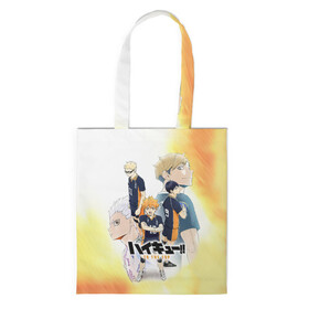 Шоппер 3D с принтом Шоё Тобио Кей Семи и Атсуму Haikyuu!! в городе Новоалтайск, 100% полиэстер | Плотность: 200 г/м2; Размер: 34×35 см; Высота лямок: 30 см | anime | haikyu | haikyuu | karasuno | manga | аниме | атсуму мия | волейбол | волейбольный клуб | вороны | карасуно | кей цукишима | манга | семи эйта | старшая школа | тобио кагеяма | хаику | хаикую | шоё хината