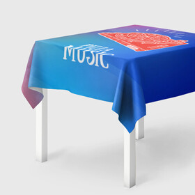 Скатерть 3D с принтом PIZZA MUSIC в городе Новоалтайск, 100% полиэстер (ткань не мнется и не растягивается) | Размер: 150*150 см | d.j | dj | pizza | диджей | музыка | музыканту | пицца | прикол | шутка