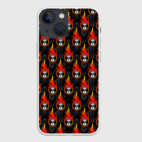 Чехол для iPhone 13 mini с принтом Бильярдист в городе Новоалтайск,  |  | a game | balls | billiards | eight | pool | russian billiards | snooker | tournament | бильярд | восьмерка | игра | пул | русский бильярд | снукер | турнир | шары