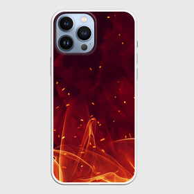 Чехол для iPhone 13 Pro Max с принтом ПЛАМЯ 3D в городе Новоалтайск,  |  | Тематика изображения на принте: жар | иллюстрация | искры | костёр | огонь | пламя | пожар | текстура | уголь