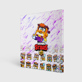 Холст квадратный с принтом Грифф | Griff (PAINT) в городе Новоалтайск, 100% ПВХ |  | brawl stars | coin | griff | pin | бравл старс | грифф | монеты