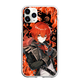 Чехол для iPhone 11 Pro Max матовый с принтом DILUC (FIRE) в городе Новоалтайск, Силикон |  | Тематика изображения на принте: anime | diluc | game | genshin | genshin impact | impact | аниме | дилюк | игра