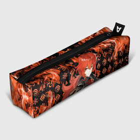 Пенал школьный 3D с принтом DILUC (FIRE) в городе Новоалтайск, 100% полиэстер | плотная ткань, застежка на молнии | anime | diluc | game | genshin | genshin impact | impact | аниме | дилюк | игра