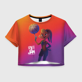 Женская футболка Crop-top 3D с принтом Space Jam 2 | Лола Банни в городе Новоалтайск, 100% полиэстер | круглая горловина, длина футболки до линии талии, рукава с отворотами | lola bunny | space jam | space jam 2 | space jam a new legacy | vdzabma | космический джем | космический джем 2 | космический джем: новое поколение | лола банни