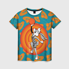 Женская футболка 3D с принтом Tune Squad Lola Bunny в городе Новоалтайск, 100% полиэфир ( синтетическое хлопкоподобное полотно) | прямой крой, круглый вырез горловины, длина до линии бедер | lola bunny | space jam | space jam 2 | space jam a new legacy | vdzabma | космический джем | космический джем 2 | космический джем: новое поколение | лола банни
