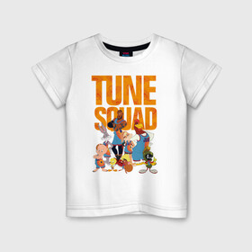 Детская футболка хлопок с принтом Space Jam 2 Tune Squad в городе Новоалтайск, 100% хлопок | круглый вырез горловины, полуприлегающий силуэт, длина до линии бедер | Тематика изображения на принте: bugs bunny | lebron james | lola bunny | space jam | space jam 2 | space jam a new legacy | tune squad | vdzabma | багз банни | космический джем | космический джем 2 | космический джем: новое поколение | леброн джеймс | лола банни | тюн с