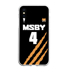 Чехол для iPhone XS Max матовый с принтом 4 | MSBY | BLACK JACKALS в городе Новоалтайск, Силикон | Область печати: задняя сторона чехла, без боковых панелей | Тематика изображения на принте: black jackals | fly high | haikyuu | meian | msby | аниме | волейбол | карасуно | хайкью карасуно | хината