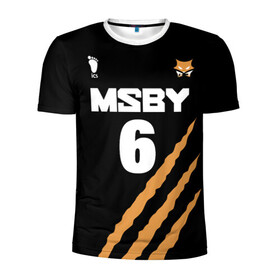 Мужская футболка 3D спортивная с принтом 6 | MSBY | BLACK JACKALS в городе Новоалтайск, 100% полиэстер с улучшенными характеристиками | приталенный силуэт, круглая горловина, широкие плечи, сужается к линии бедра | black jackals | fly high | haikyuu | inunaki | msby | аниме | волейбол | инунаки | карасуно | хайкью карасуно | хината