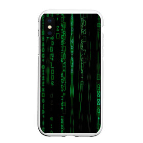 Чехол для iPhone XS Max матовый с принтом Матрица в городе Новоалтайск, Силикон | Область печати: задняя сторона чехла, без боковых панелей | иероглифы | матрица | программа | программисты