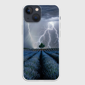 Чехол для iPhone 13 mini с принтом Молнии в городе Новоалтайск,  |  | Тематика изображения на принте: грозы | грозы в поле | молнии | молнии в поле