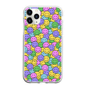 Чехол для iPhone 11 Pro матовый с принтом Смайлики в городе Новоалтайск, Силикон |  | emoji | emoticons | smile | знак | колобок | позитив | рожица | символ | смайл | смайлики | улыбка | эмодзи