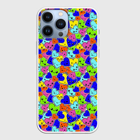 Чехол для iPhone 13 Pro Max с принтом Сердечки в городе Новоалтайск,  |  | emoji | emoticons | likee | smile | знак | колобок | позитив | рожица | символ | смайл | смайлики | улыбка | эмодзи