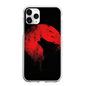 Чехол для iPhone 11 Pro Max матовый с принтом Wolf 3D в городе Новоалтайск, Силикон |  | абстракция | векторные | вой | волк | кроваваялуна | кровь | минимализм | текстура