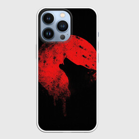 Чехол для iPhone 13 Pro с принтом Wolf 3D в городе Новоалтайск,  |  | абстракция | векторные | вой | волк | кроваваялуна | кровь | минимализм | текстура