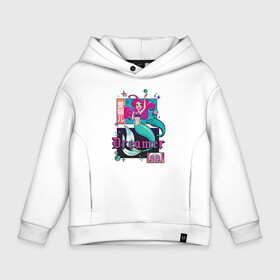Детское худи Oversize хлопок с принтом Dreamer Ariel Japanesse в городе Новоалтайск, френч-терри — 70% хлопок, 30% полиэстер. Мягкий теплый начес внутри —100% хлопок | боковые карманы, эластичные манжеты и нижняя кромка, капюшон на магнитной кнопке | Тематика изображения на принте: ariel | disney | princess | sea | shtatdis | ариэль | дисней | русалочка