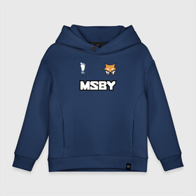 Детское худи Oversize хлопок с принтом MSBY BLACK JACKALS в городе Новоалтайск, френч-терри — 70% хлопок, 30% полиэстер. Мягкий теплый начес внутри —100% хлопок | боковые карманы, эластичные манжеты и нижняя кромка, капюшон на магнитной кнопке | black jackals | fly high | haikyuu | miya | msby | аниме | волейбол | карасуно | некома | хайкью карасуно | хината | черные шакалы