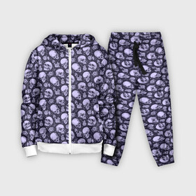 Детский костюм 3D с принтом Черепа в городе Новоалтайск,  |  | background | bones | flowers | pattern | roses | skulls | кости | паттерн | розы | фон | цветы | черепа