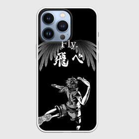 Чехол для iPhone 13 Pro с принтом FLY. | ХИНАТА в городе Новоалтайск,  |  | Тематика изображения на принте: black jackals | fly | fly high | haikyuu | hinata | msby | аниме | волейбол | карасуно | некома | хайкью карасуно | хината