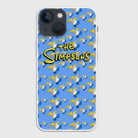 Чехол для iPhone 13 mini с принтом Gomers pattern в городе Новоалтайск,  |  | Тематика изображения на принте: gomer | simpsons | the simpson | гомер | мульт | мультфильм | симпсоны