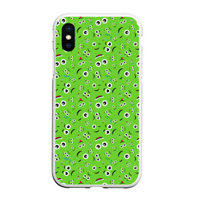 Чехол для iPhone XS Max матовый с принтом Мультяшные Лица в городе Новоалтайск, Силикон | Область печати: задняя сторона чехла, без боковых панелей | Тематика изображения на принте: emoji | emoticons | smile | знак | колобок | позитив | рожица | символ | смайл | смайлики | улыбка | эмодзи