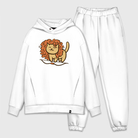 Мужской костюм хлопок OVERSIZE с принтом Cat Lion в городе Новоалтайск,  |  | animal | cat | cute | kitty | lion | meow | друг | животные | киска | кися | китти | кот | котенок | котик | котэ | кошечка | кошка | лев | мур | мяу | питомец