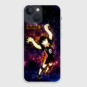 Чехол для iPhone 13 mini с принтом Космический Тобио Кагеяма Haikyuu в городе Новоалтайск,  |  | 9 номер | anime | haikyu | haikyuu | king of the court | manga | аниме | волейбол | волейбольный клуб | звезды | кагеяма | король | король площадки | космос | манга | мяч | старшая карасуно | тобио | хаику | хаикую