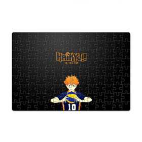 Головоломка Пазл магнитный 126 элементов с принтом Шоё Хината Haikyu!! TO THE TOP в городе Новоалтайск, полимерный материал с магнитным слоем | 126 деталей, размер изделия —  180*270 мм | Тематика изображения на принте: 10 номер | haikyu | haikyuu | hinata shoyo | karasuno | аниме | волейбол | волейбольный клуб | карасуно | коротышка | красный | мальчик мяч | манга | рыжик | старшая школа | хаикую | чиби чан | шоё хината
