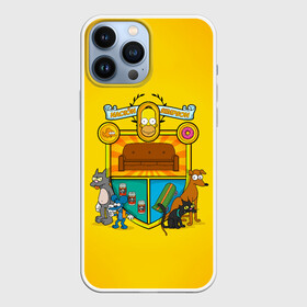 Чехол для iPhone 13 Pro Max с принтом Simpsons nation в городе Новоалтайск,  |  | Тематика изображения на принте: gomer | simpsons | the simpson | гомер | мульт | мультфильм | симпсоны