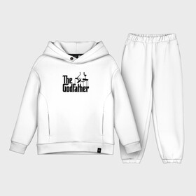 Детский костюм хлопок Oversize с принтом The Godfather в городе Новоалтайск,  |  | al pacino | don | don michael corleone | drama | father | gangster | logo | marlon brando | movie | the godfather | аль пачино | гангстер | дон | дон вито корлеоне | дон майкл корлеоне | драма | крестный отец | лого | марлон брандо | оскар |