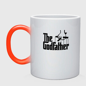 Кружка хамелеон с принтом The Godfather в городе Новоалтайск, керамика | меняет цвет при нагревании, емкость 330 мл | al pacino | don | don michael corleone | drama | father | gangster | logo | marlon brando | movie | the godfather | аль пачино | гангстер | дон | дон вито корлеоне | дон майкл корлеоне | драма | крестный отец | лого | марлон брандо | оскар |