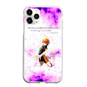 Чехол для iPhone 11 Pro матовый Мотивирующая фраза Шоё Хината: в городе Новоалтайск, Силикон | | 10 номер | haikyu | haikyuu | hinata shoyo | karasuno | аниме | волейбол | волейбольный клуб | карасуно | коротышка | красный | мальчик мяч | манга | рыжик | старшая школа | хаикую | чиби чан | шоё хината