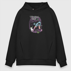 Мужское худи Oversize хлопок с принтом The evil ogre в городе Новоалтайск, френч-терри — 70% хлопок, 30% полиэстер. Мягкий теплый начес внутри —100% хлопок | боковые карманы, эластичные манжеты и нижняя кромка, капюшон на магнитной кнопке | monster | динозавр | змея | иллюстрация | монстр | огр | птица | ретро | скелет | чудовище