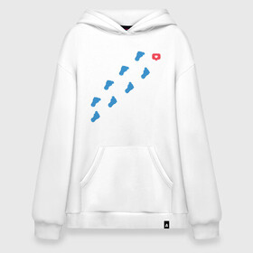 Худи SuperOversize хлопок с принтом Pop it Simple Dimple в городе Новоалтайск, 70% хлопок, 30% полиэстер, мягкий начес внутри | карман-кенгуру, эластичная резинка на манжетах и по нижней кромке, двухслойный капюшон
 | pop it | simple dimple | дорога | лайк | ноги | попит | путь | путь к сердцу | сердечко | сердце | симпл димпл | тренды | шаги