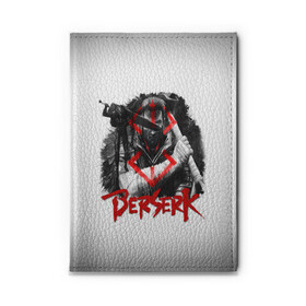 Обложка для автодокументов с принтом Берсерк - Berserk в городе Новоалтайск, натуральная кожа |  размер 19,9*13 см; внутри 4 больших “конверта” для документов и один маленький отдел — туда идеально встанут права | anime | berserk | аниме | берсерк | бесерк | гатс | манга | мультфильм