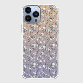 Чехол для iPhone 13 Pro Max с принтом Плющ и градиент в городе Новоалтайск,  |  | gradient | ivy | leaves | sketch | градиент | зарисовка | листья | набросок | плющ | растения | рисунок | скетч | эскиз