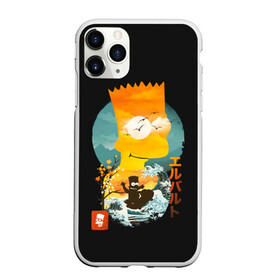 Чехол для iPhone 11 Pro Max матовый с принтом Барт в Азии в городе Новоалтайск, Силикон |  | Тематика изображения на принте: bart | simpsons | the simpson | азия | барт | мульт | мультфильм | симпсоны | япония
