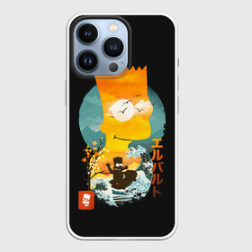 Чехол для iPhone 13 Pro с принтом Барт в Азии в городе Новоалтайск,  |  | Тематика изображения на принте: bart | simpsons | the simpson | азия | барт | мульт | мультфильм | симпсоны | япония