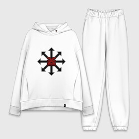 Женский костюм хлопок Oversize с принтом Звезда Хаоса Кхорна в городе Новоалтайск,  |  | blood god | khorne | wh40k | ваха | звезда | кхорн | хаос