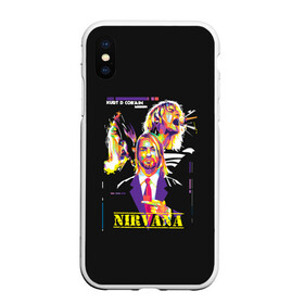 Чехол для iPhone XS Max матовый с принтом Kurt Cobain в городе Новоалтайск, Силикон | Область печати: задняя сторона чехла, без боковых панелей | alternative | kurt cobain | metall | music | nirvana | rock | альтернатива | курт кобейн | курт кобэйн | металл | музыка | нирвана | нирванна | рок