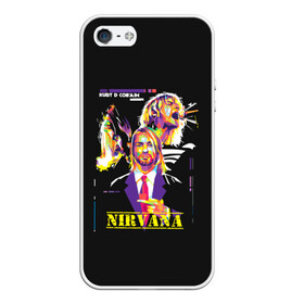 Чехол для iPhone 5/5S матовый с принтом Kurt Cobain в городе Новоалтайск, Силикон | Область печати: задняя сторона чехла, без боковых панелей | alternative | kurt cobain | metall | music | nirvana | rock | альтернатива | курт кобейн | курт кобэйн | металл | музыка | нирвана | нирванна | рок